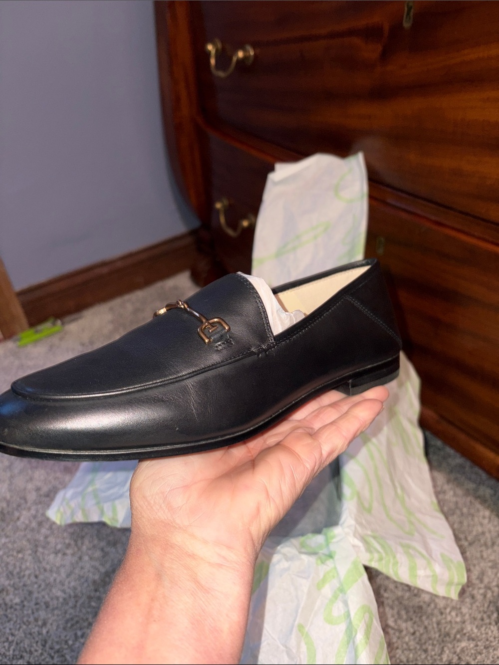 Ladies - new Sam Edelman black leather loafers - Picture 8 of 9